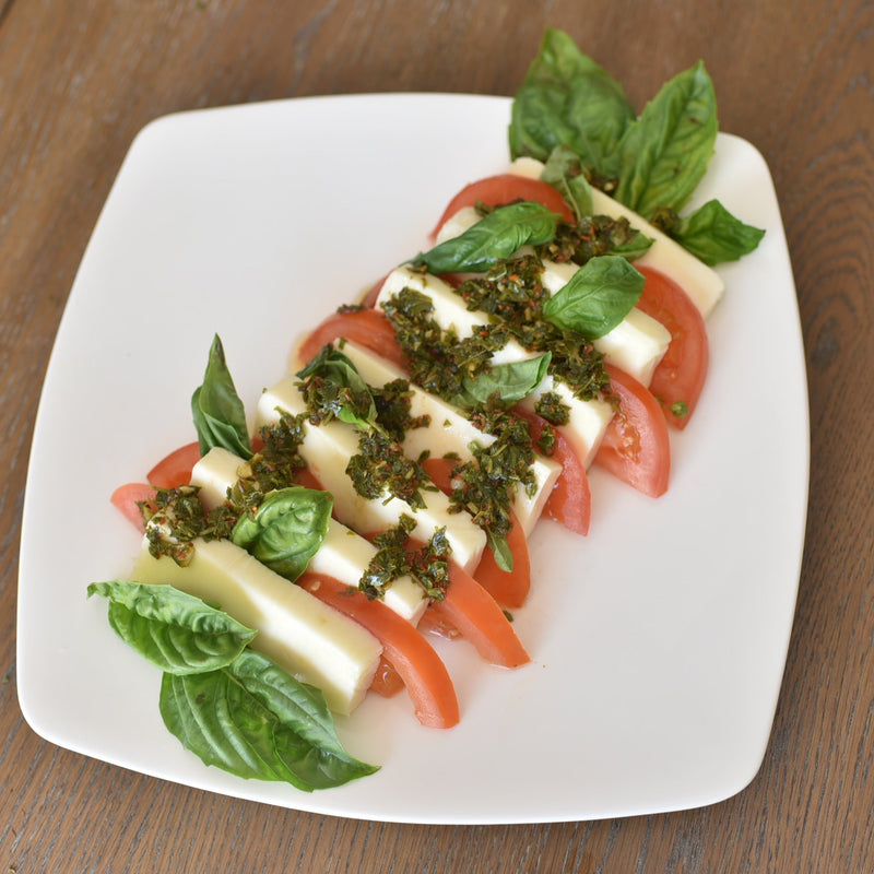 Chimichurri with caprese Salad