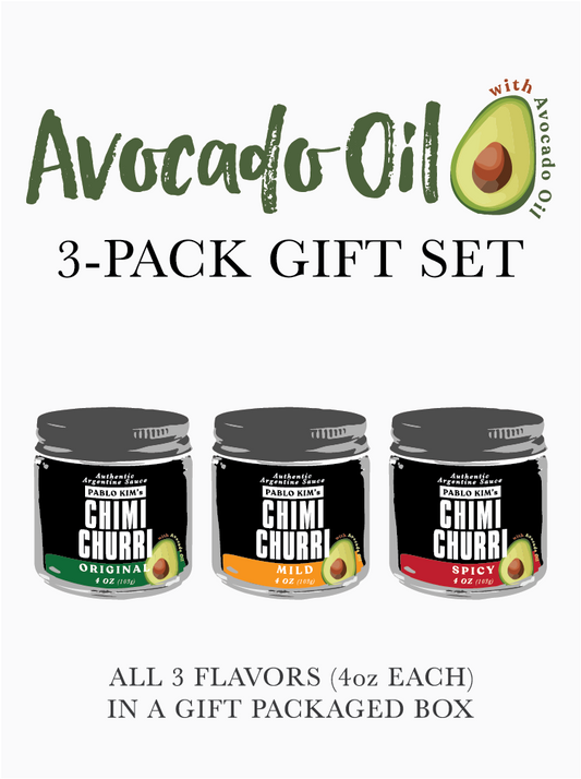 3 gift set of gift chimichurri sauce