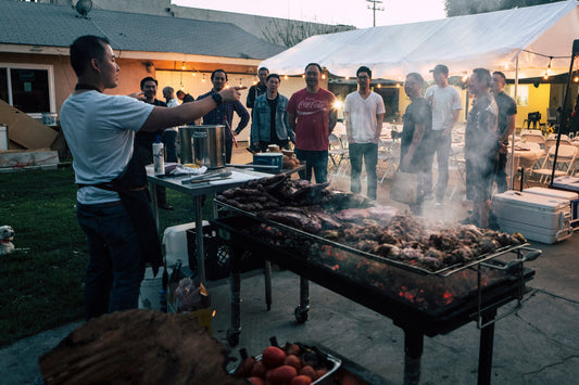 argentinean barbecue catering cooked on site