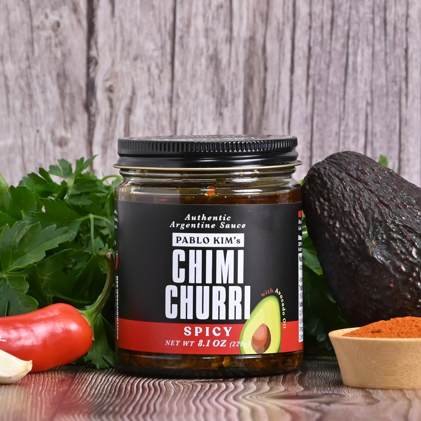 Pablo Kim's Chimichurri Avocado oil Spicy 8.1oz