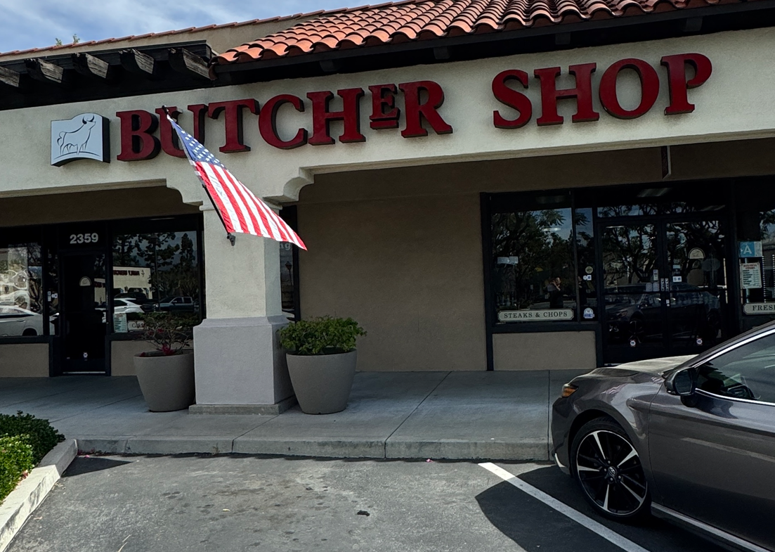 Frontal View of The Corner Butsher Shop